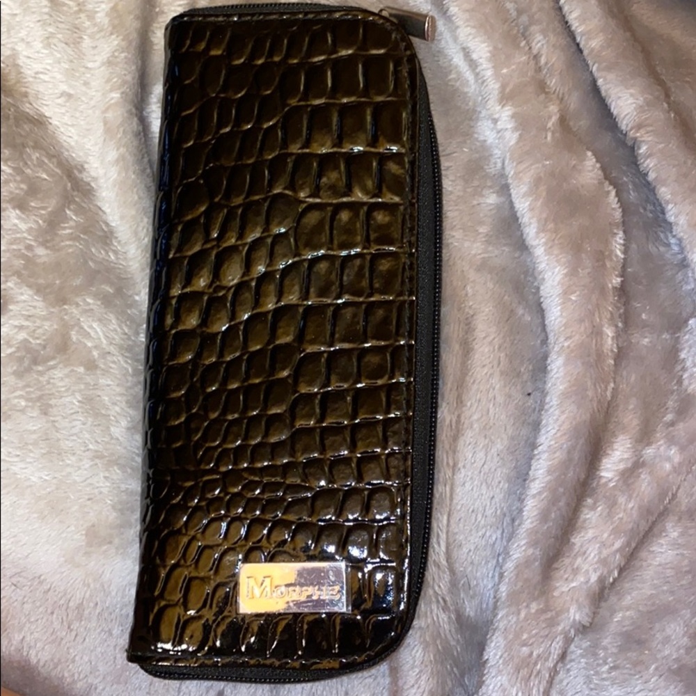 Morphe Brush Holder Zipper Bag Faux Reptile
